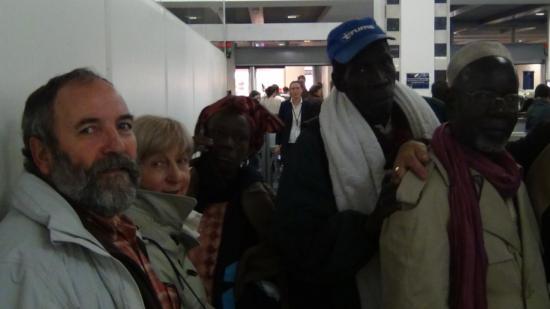 14-10-12  à l'aéroport de  Nantes, retour vers le Mali